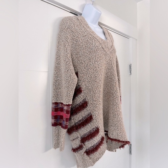 Free People/ Popcorn Knit/ Tunic sweater/ Jumper/ Oversized/ Size US XS - Picture 6 of 12